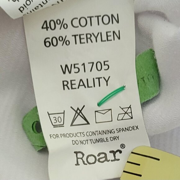 Roar Signature Western Button Down Crisp White Shirt with Tonal Design Size L - Picture 9 of 16